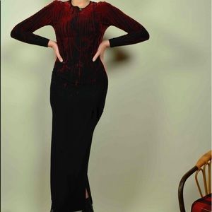 SOLD - Iconic Jean Paul Gaultier Blood Drip Dress